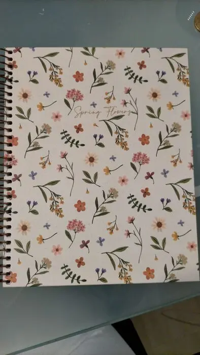Bloc A5 100H 70Gr Dots Crema Spring Flowers Miquelrius