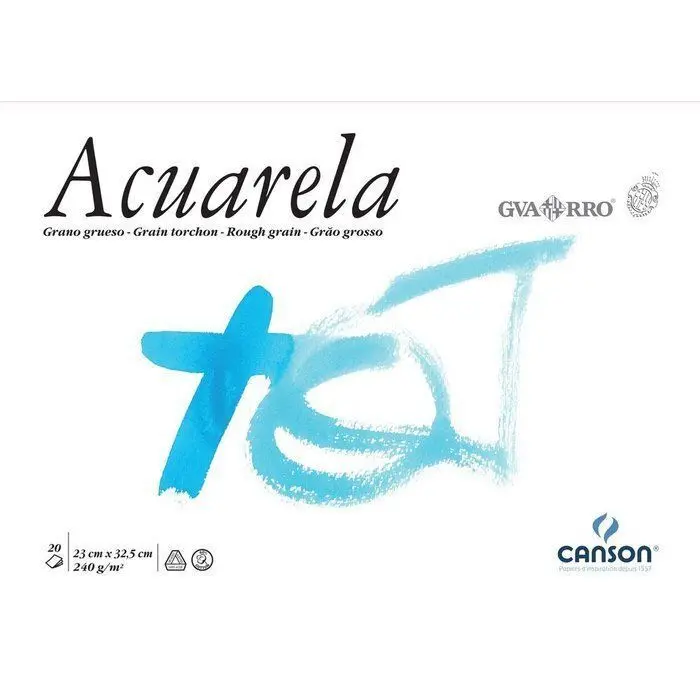 Bloc Papel Acuarela A4+ 20H 240Gr Encolado