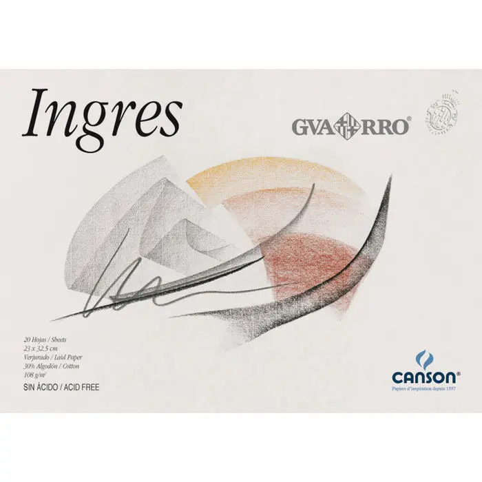 Bloc Ingres 32,5X46 20H 108Gr Encolado Canson