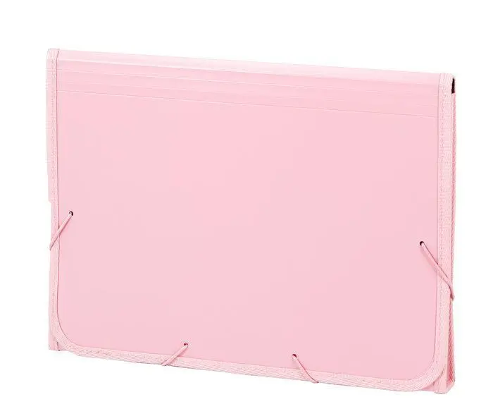 Acordeon Pp Soft Folio 13 Dptos Ribete Goma Rosa