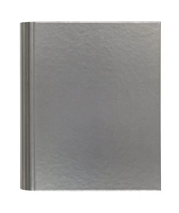 Carpeta A4 4 Anillas 25Mm Metalizada Carton Forrado Gris