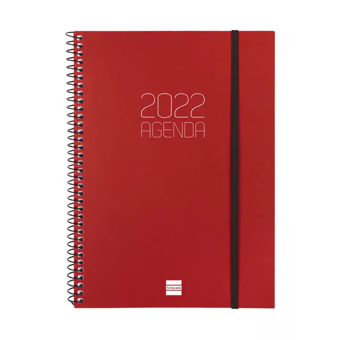Agenda Espiral Opaque 2022 E10 Burdeos 1Dp 155X212