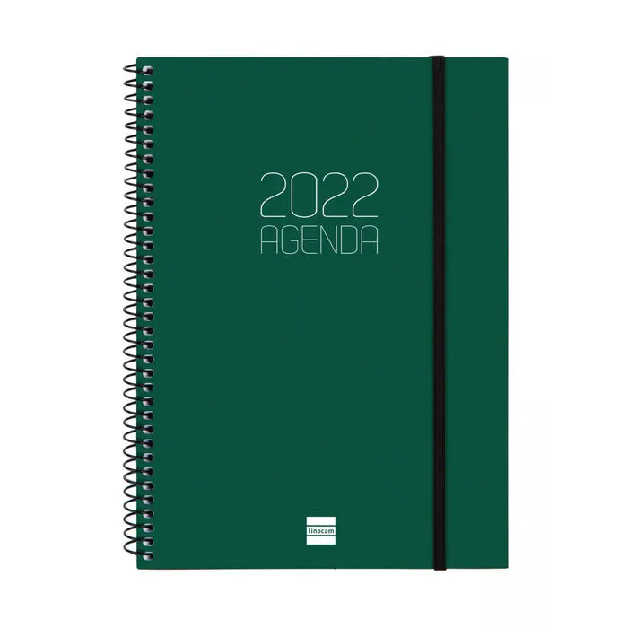 Agenda Espiral Opaque 2022 E10 Verde 1Dp 155X212