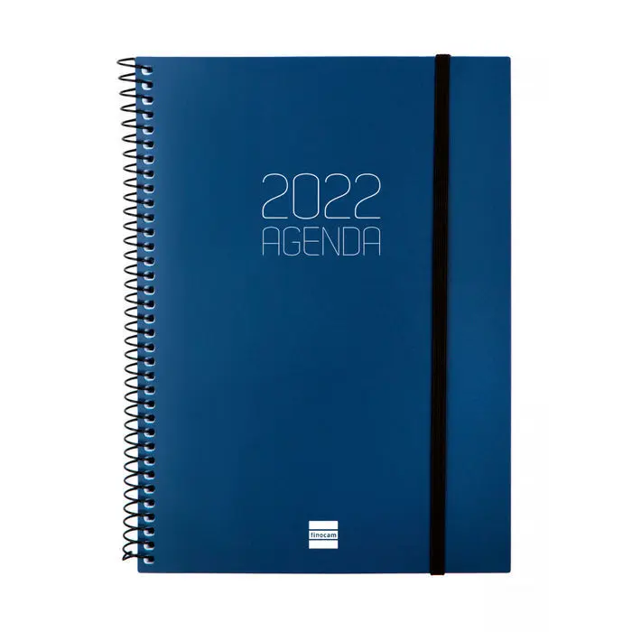 Agenda Espiral Opaque 2022 E10 Azul 1Dp 155X212