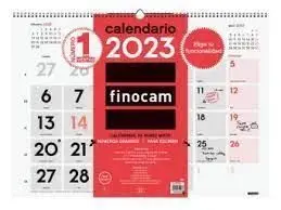 Calendario 2023 Neutro Pared Numeros Grandes M
