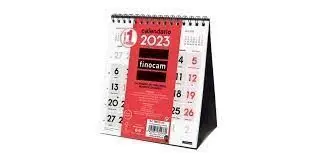 Calendario 2023 Neutro Sobremesa Numeros Grandes Xs