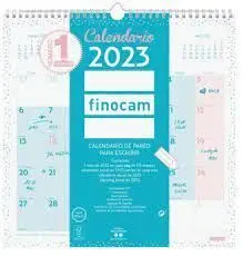 Calendario Finocam 2023 Pared Chic 30X30 Turquesa