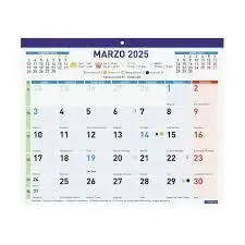 Calendario 2025 Faldilla Escribir F43 30X24,7