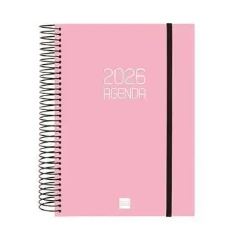 Agenda 2026 A5 D/P Finocam Opaque Rosa+
