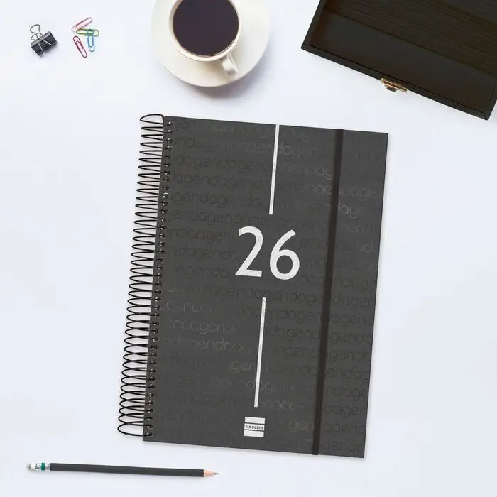 Agenda 2026 D/P 165X242Mm Finocam Year Negro+