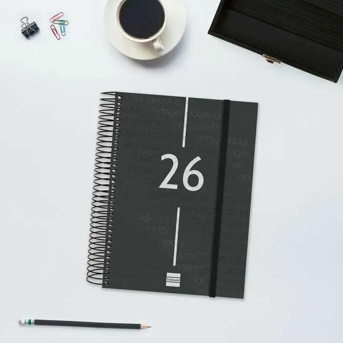 Agenda 2026 A5 D/P Finocam Year Negro+