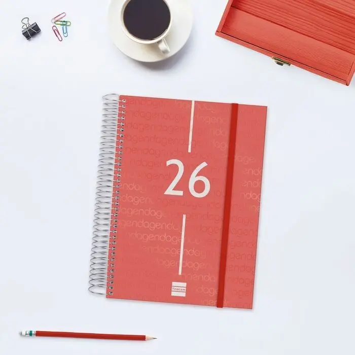 Agenda 2026 A5 D/P Finocam Year Rojo+