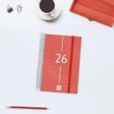 Agenda 2026 A7 D/P Finocam Year Rojo+