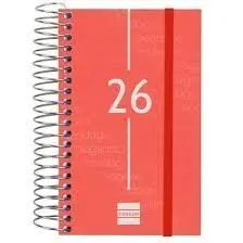 Agenda 2026 D/P 79X127Mm Finocam Year Rojo+