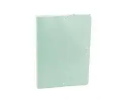 Carpeta Proyecto A4 3Cm Gofrado Verde Pastel