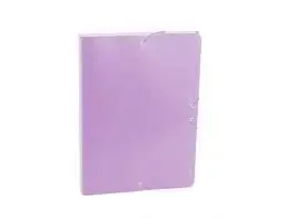 Carpeta Proyecto A4 3Cm Gofrado Lila Pastel