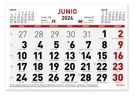 Calendario 2024 Mensual 21X15Cm 32H Numeros Grandes
