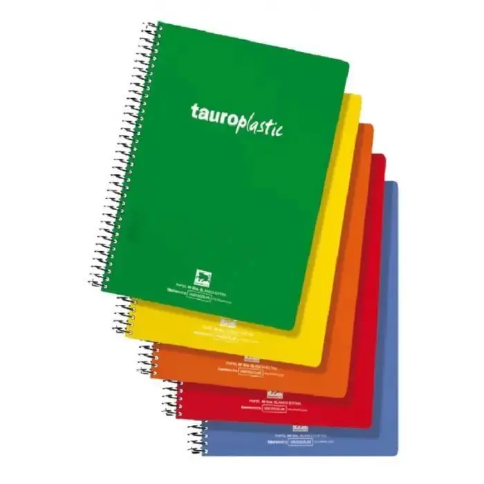 Bloc Tauro 4º Liso T. pp 80H 90Gr Colores
