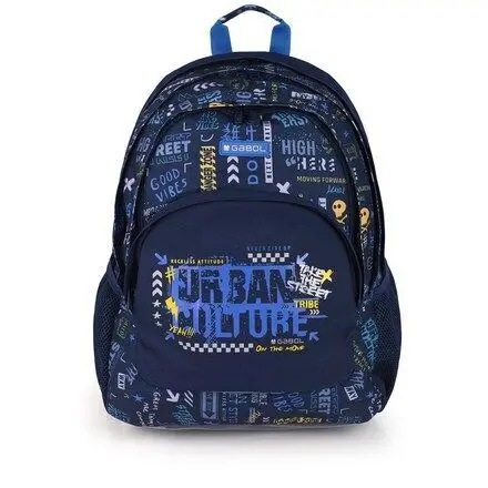 Mochila Escolar 3 Dept Skull Gabol