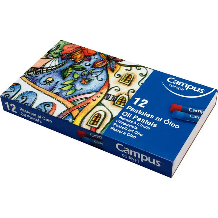 Pintura Cera Pasteles Al Óleo Campus 12 Colores