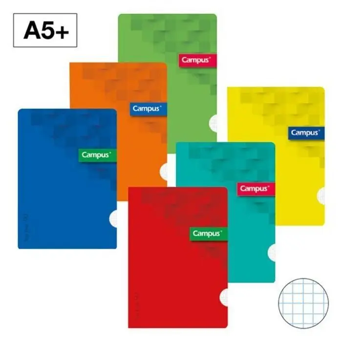 Libreta Campus A5+ 4X4 T. pp 48H 90Gr Colores