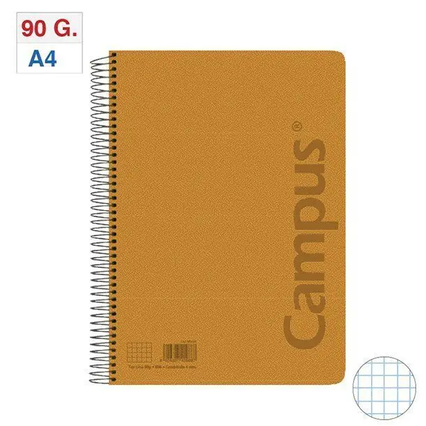 Bloc Campus A4 4X4 T. pp 80H 90Gr Naranja