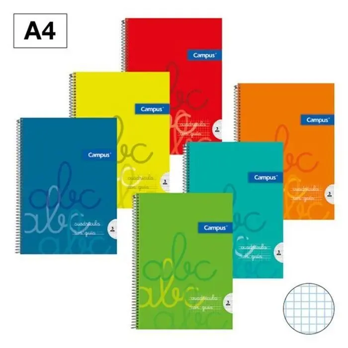 Bloc Campus A4 3 Cuadrovia Td 80H 70Gr Colores