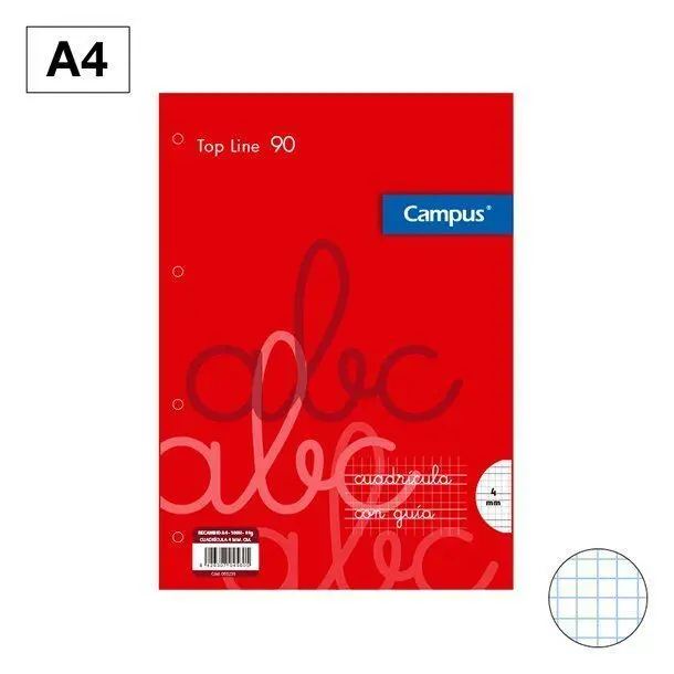 Recambio Campus A4 4Mm 100H 90Gr Cuadrovia