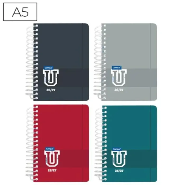 Agenda Escolar Campus 26/27 A5 D/P T,Pp Univertisty Colores