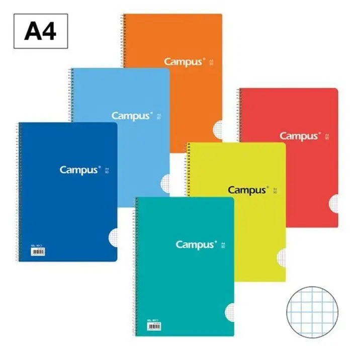 Bloc Campus A4 4X4 T. c 80H 60Gr Colores