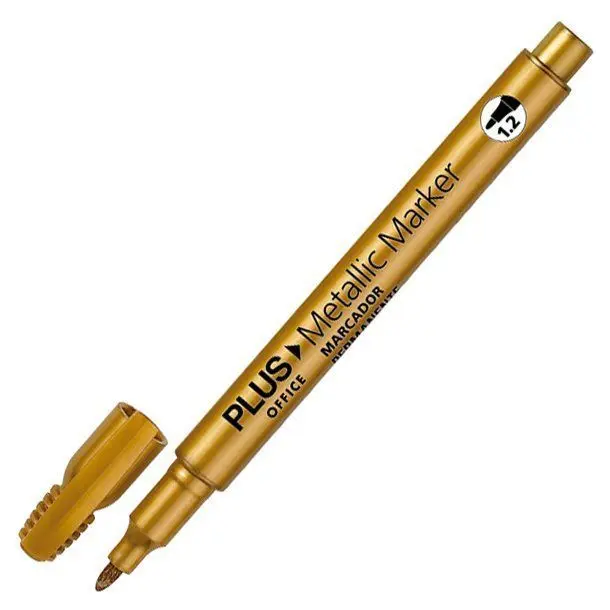 Rotulador Plus Metalic Oro