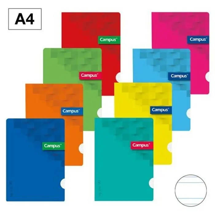 Libreta Campus A4 3. 5 Pauta Tc 96H 90Gr Colores