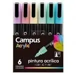 Rotulador Campus Acrylic Pack6