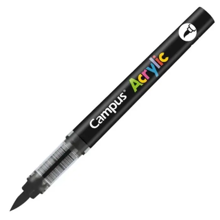 Rotulador Campus Acrilico Pincel Negro