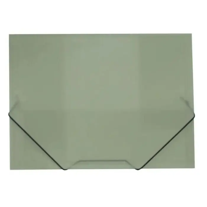 Carpeta A4 Plus Pp Goma/Solapas Traslucida Gris Manhattan