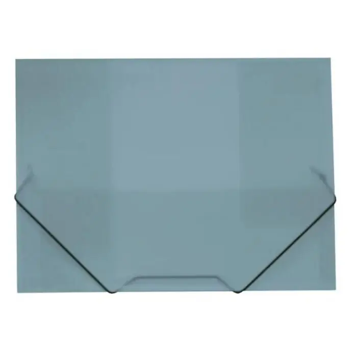 Carpeta A4 Plus Pp Goma/Solapas Traslucida Azul