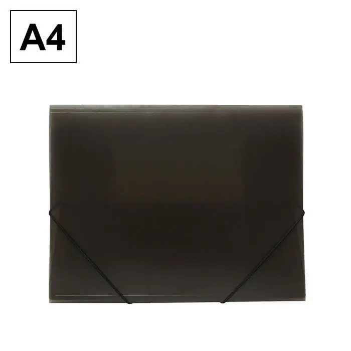 Carpeta A4 Pp con Gomas y Solapas Humo