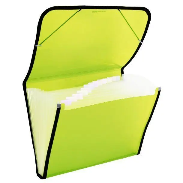 Clasificador Plus Pp Goma 12D. traslucido Verde Claro