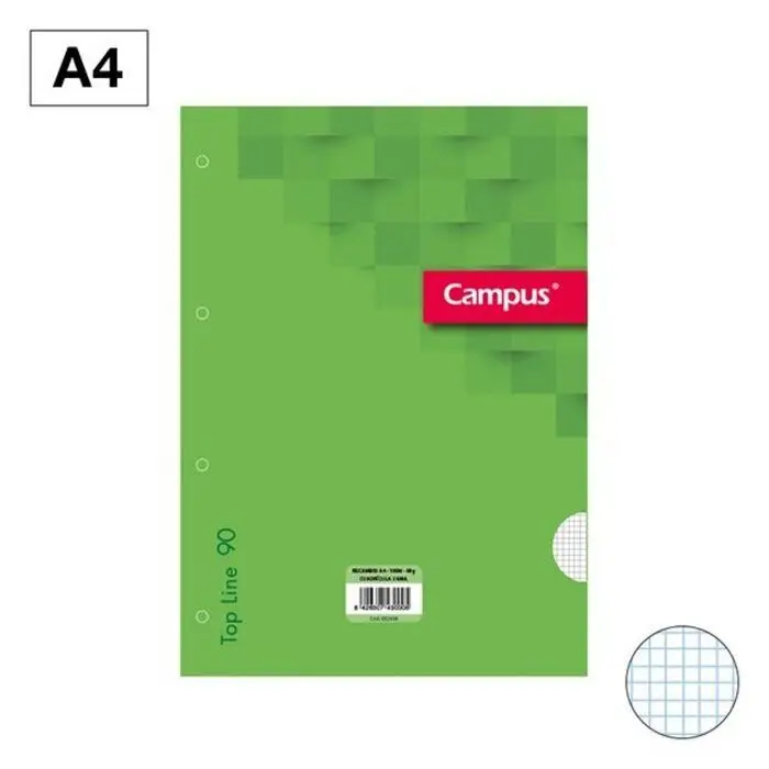 Recambio Campus A4 3X3 100H 90Gr 4Taladros