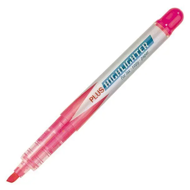 Rotulador Plus Office Highlighter Rosa Fluor