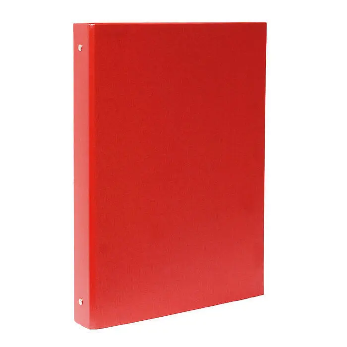 Carpeta Plus Office Cartón Forrado Fº 4 Anillas 25Mm Rojo