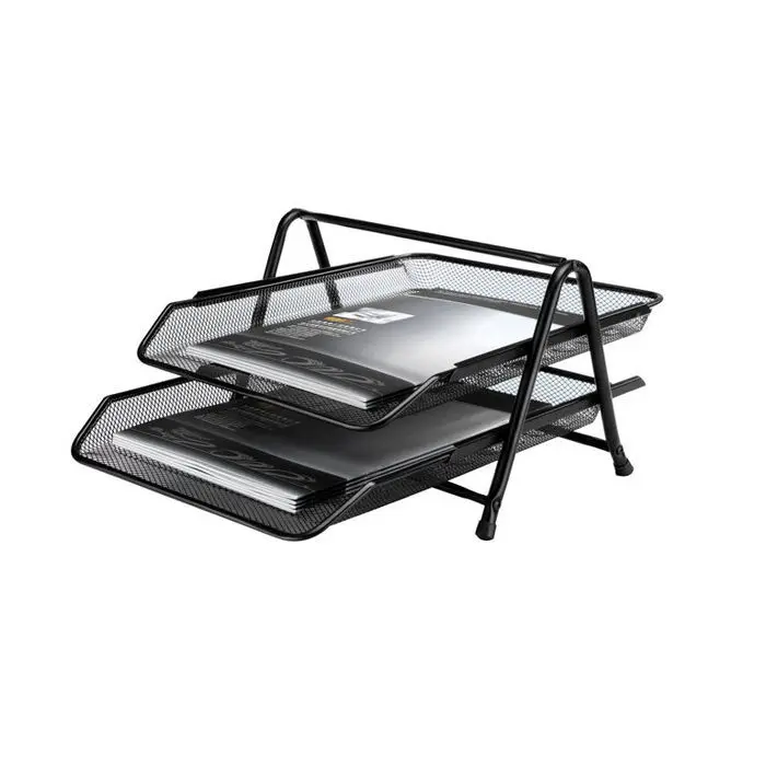 Bandeja Correspondencia Plus Metal Doble Negro