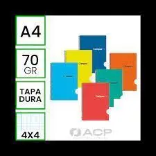 Bloc Campus A4 4X4 Td 80H 70Gr Colores