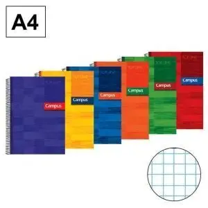 Bloc Campus A4 4X4 T. extradura 80H 90Gr Colores