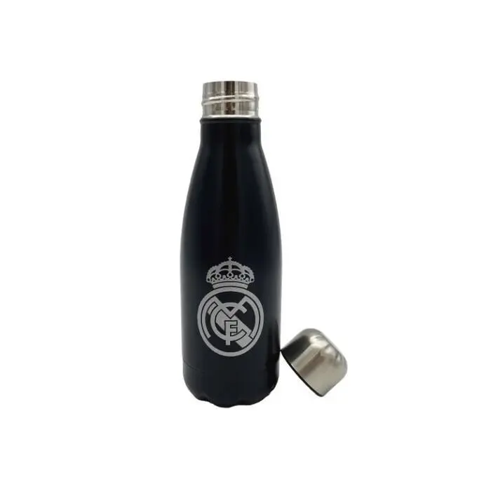 Botella Real Madrid Negra/Acero 550Ml