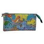 Portatodo Triple Pokemon con Cinta Trasera Urban Colors