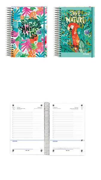 Agenda Escolar 8º Dp Espiral T. extra Tropical 21-22