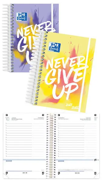 Agenda Escolar 8º Dp Espiral T. extra Never Give Up 21-22