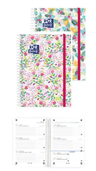 Agenda Escolar 8º Sv Espiral T. extra Blossom 21-22