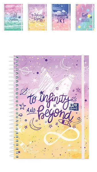 Agenda Escolar 4º Sv Espiral T. extra Galactic Pastel 21-22